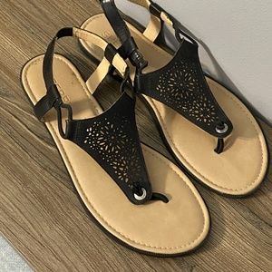 NEW Sperry Calla Jade Black Sandals Women’s Size 8